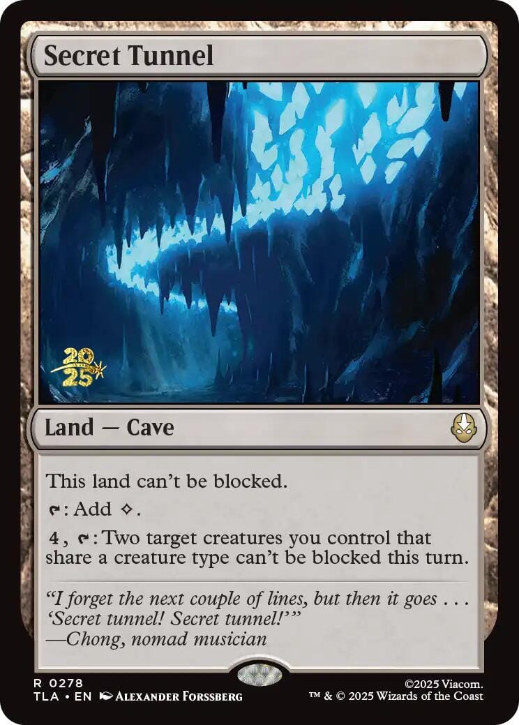 Secret Tunnel [Avatar: The Last Airbender Prerelease Cards] MTG Single Magic: The Gathering  | Multizone: Comics And Games