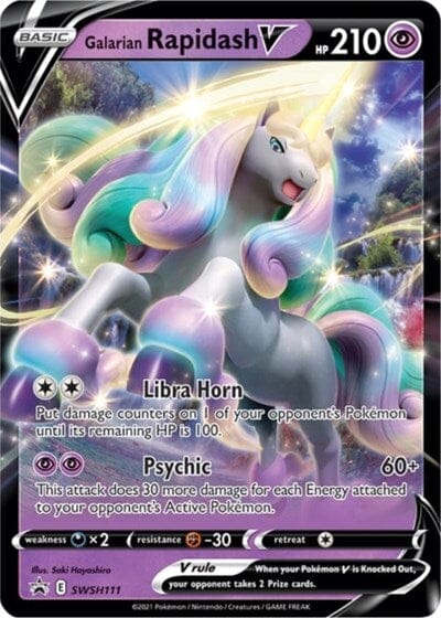 Galarian Rapidash V (SWSH111) (Jumbo Card) [Sword & Shield: Black Star Promos] Pokemon Single Pokémon  | Multizone: Comics And Games