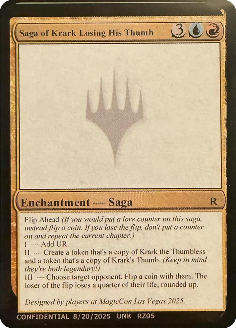 Saga of Krark Losing His Thumb [Unknown Event] MTG Single Magic: The Gathering  | Multizone: Comics And Games