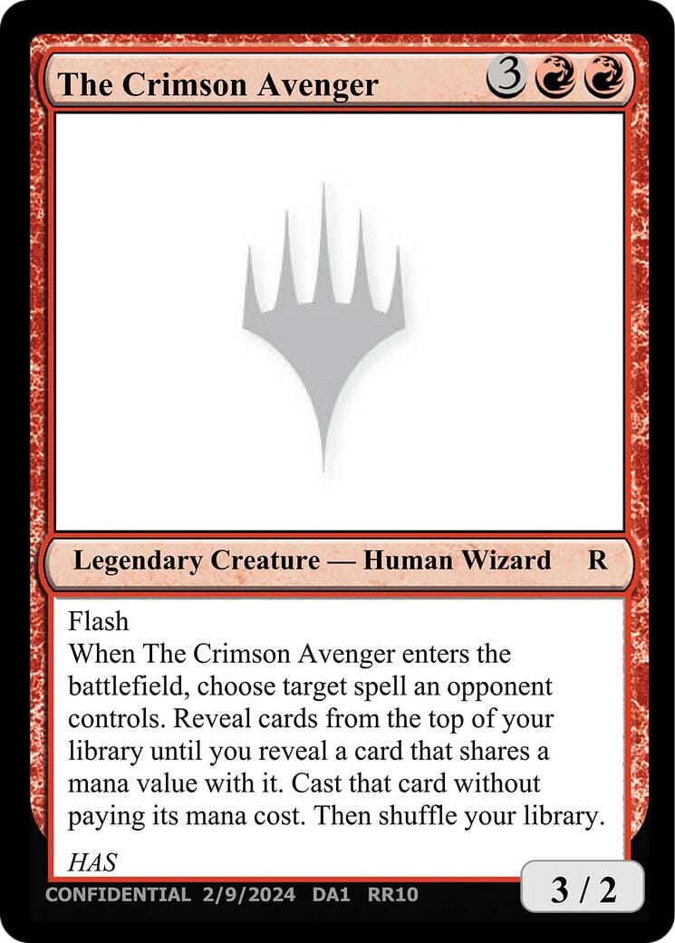 The Crimson Avenger [Unknown Event] MTG Single Magic: The Gathering  | Multizone: Comics And Games