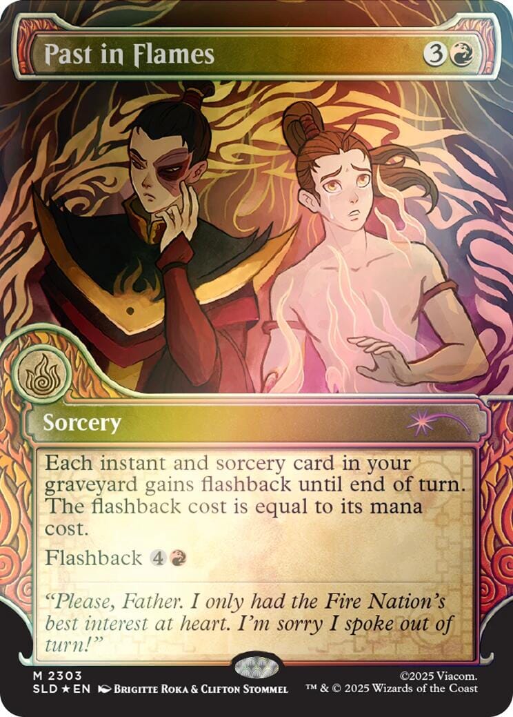 Past in Flames (Rainbow Foil) [Secret Lair Drop Series] MTG Single Magic: The Gathering  | Multizone: Comics And Games