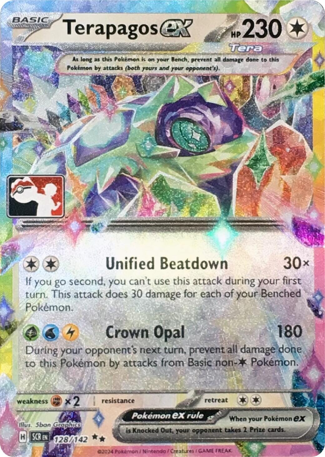 Terapagos ex (128/142) (Series 7) [Prize Pack Series Seven] Pokemon Single Pokémon  | Multizone: Comics And Games