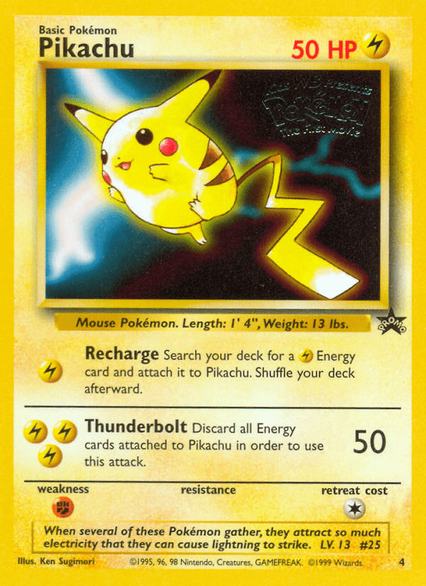 Pikachu (4) [Wizards of the Coast: Black Star Promos] Pokemon Single Pokémon  | Multizone: Comics And Games