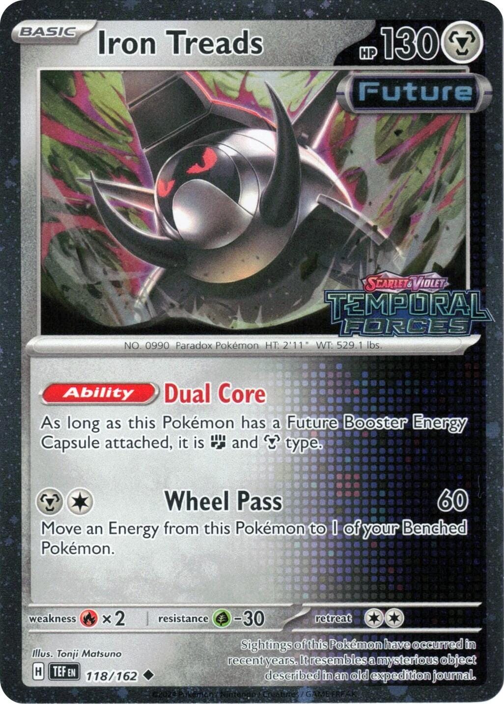 Iron Treads (118/162) (Temporal Forces Stamped) [Scarlet & Violet: Temporal Forces] Pokemon Single Pokémon  | Multizone: Comics And Games