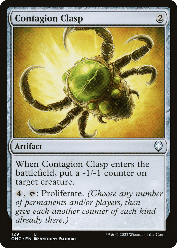 Contagion Clasp [Phyrexia: All Will Be One Commander] MTG Single Magic: The Gathering  | Multizone: Comics And Games