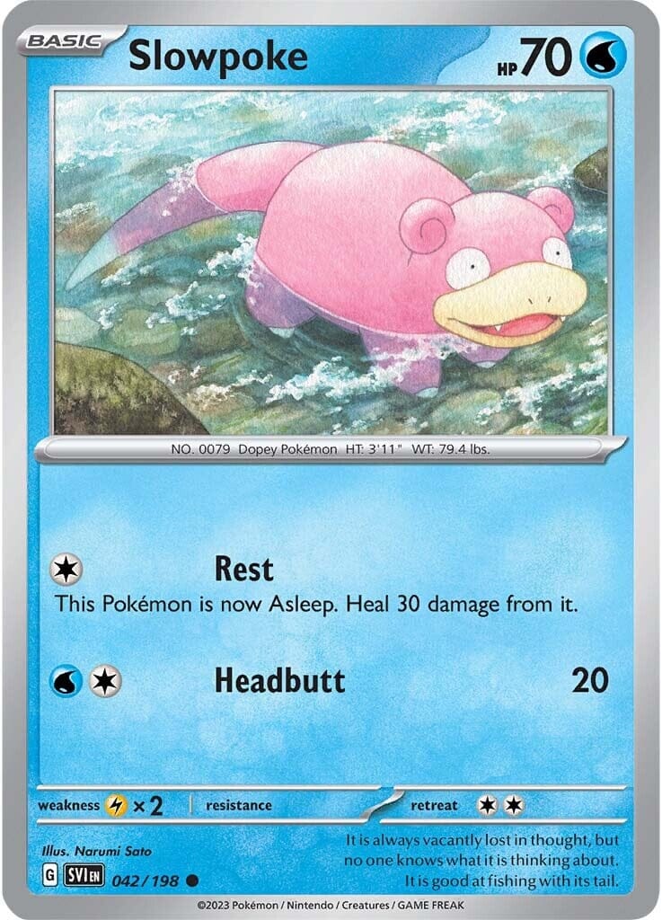 Slowpoke (042/198) [Scarlet & Violet: Base Set] Pokemon Single Pokémon  | Multizone: Comics And Games