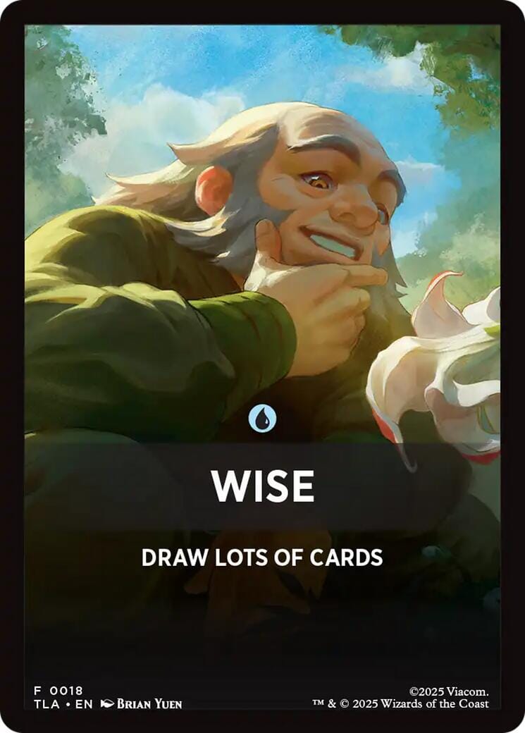 Wise Theme Card [Avatar: The Last Airbender Tokens] MTG Single Magic: The Gathering  | Multizone: Comics And Games