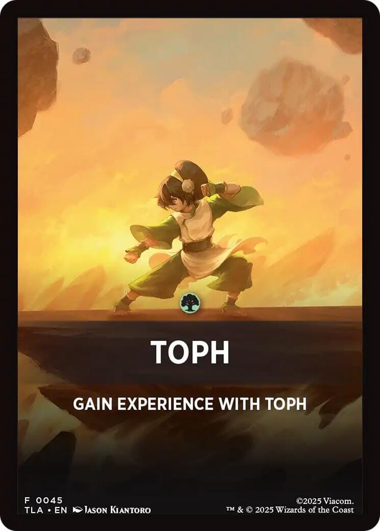 Toph Theme Card [Avatar: The Last Airbender Tokens] MTG Single Magic: The Gathering  | Multizone: Comics And Games