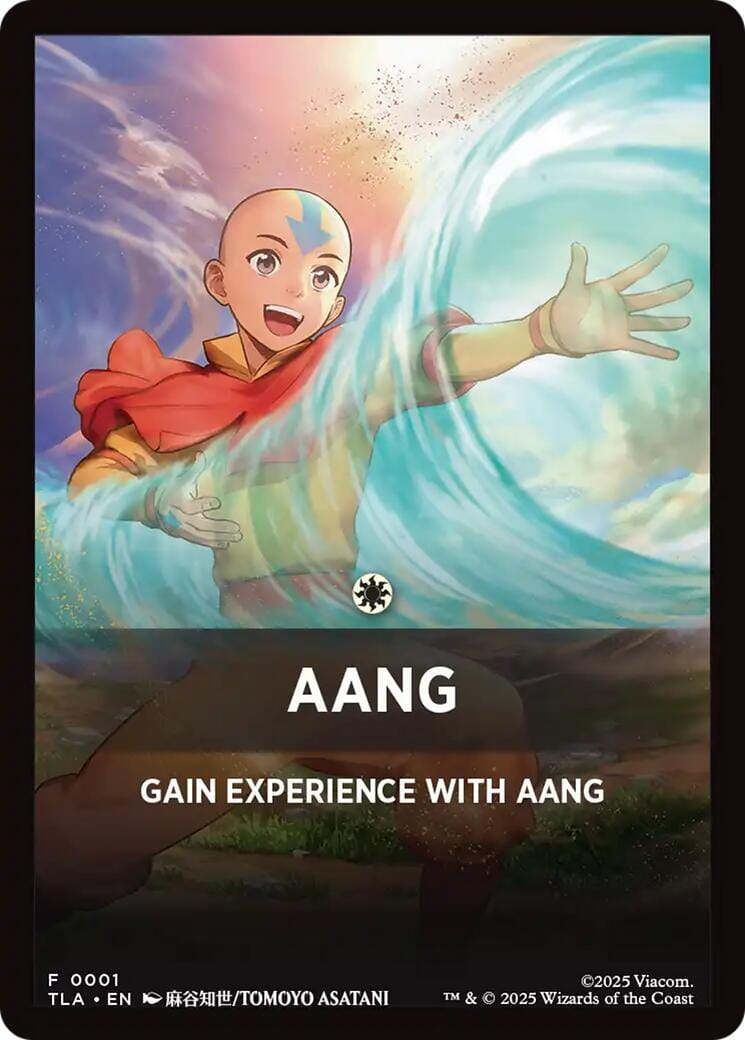 Aang Theme Card [Avatar: The Last Airbender Tokens] MTG Single Magic: The Gathering  | Multizone: Comics And Games