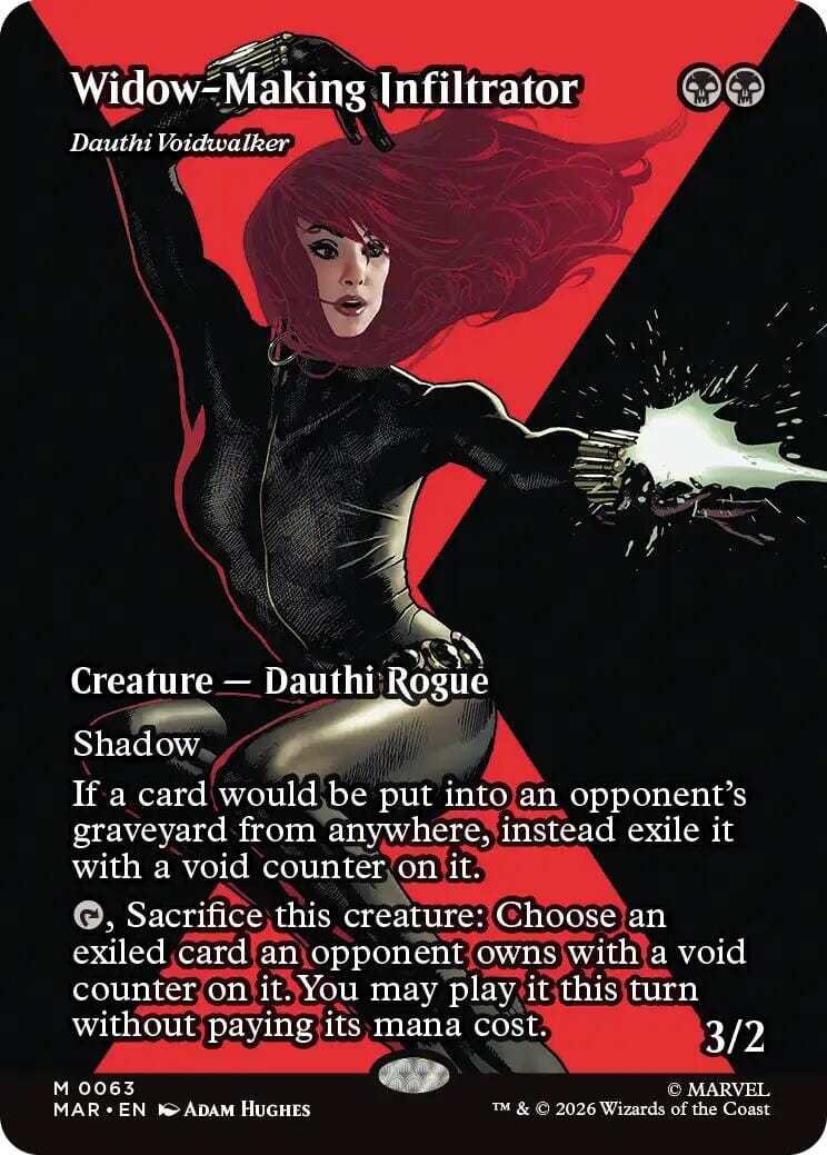 Widow-Making Infiltrator - Dauthi Voidwalker (Borderless) [Marvel Universe: Eternal-Legal] MTG Single Magic: The Gathering  | Multizone: Comics And Games