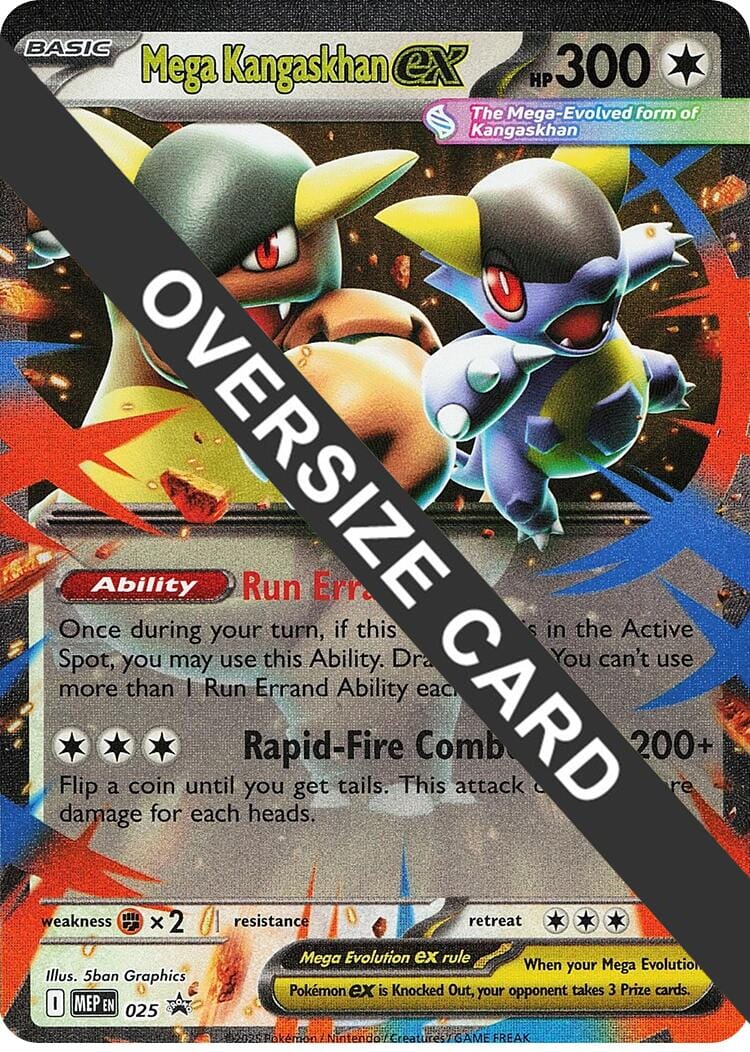 Mega Kangaskhan ex (025) (Jumbo Card) [Mega Evolution Promo] Pokemon Single Pokémon  | Multizone: Comics And Games