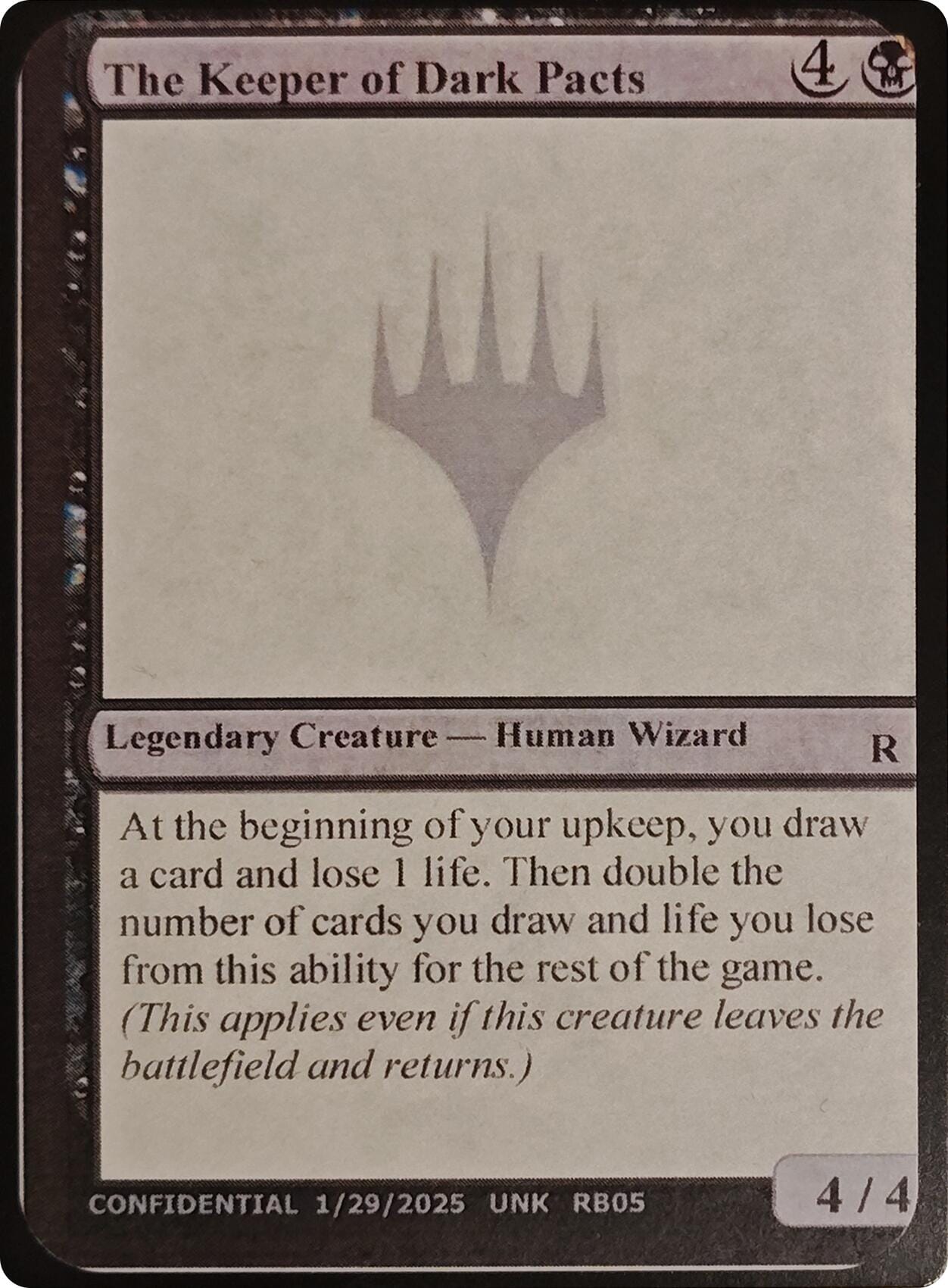 The Keeper of Dark Pacts [Unknown Event] MTG Single Magic: The Gathering  | Multizone: Comics And Games