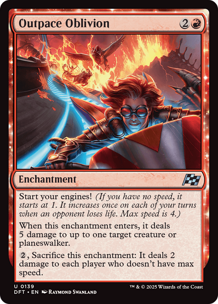 Outpace Oblivion [Aetherdrift] MTG Single Magic: The Gathering  | Multizone: Comics And Games