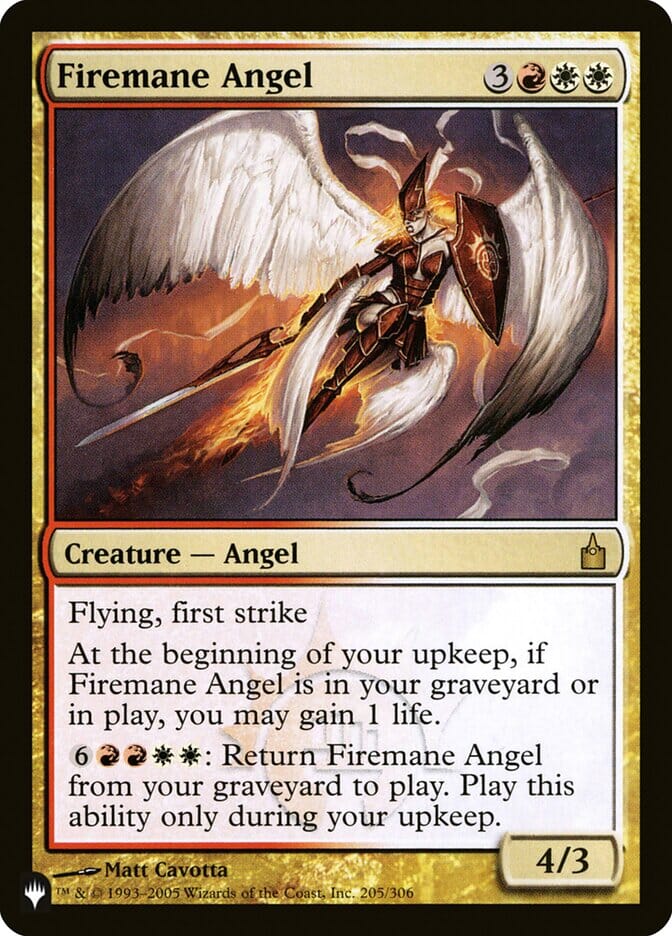 Firemane Angel [The List] MTG Single Magic: The Gathering  | Multizone: Comics And Games