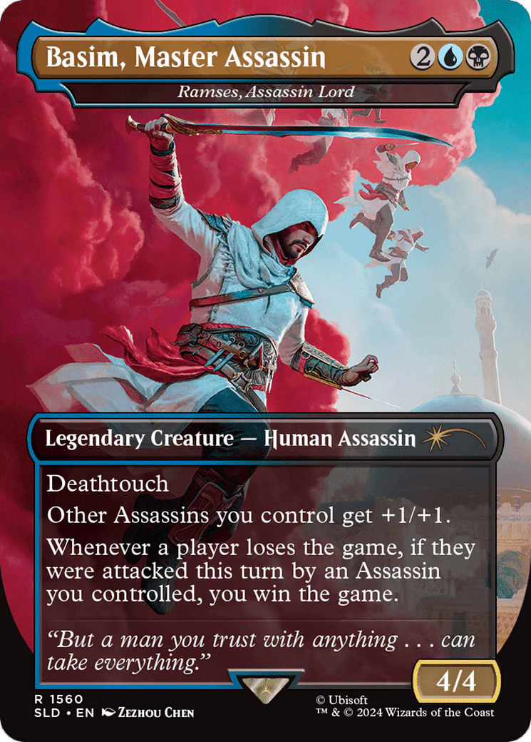 Basim, Master Assassin - Ramses, Assassin Lord [Secret Lair Drop Series] MTG Single Magic: The Gathering  | Multizone: Comics And Games