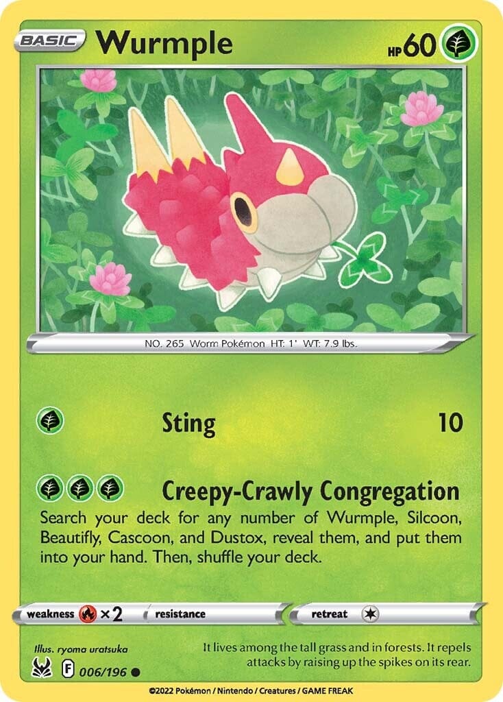 Wurmple (006/196) [Sword & Shield: Lost Origin] Pokemon Single Pokémon  | Multizone: Comics And Games