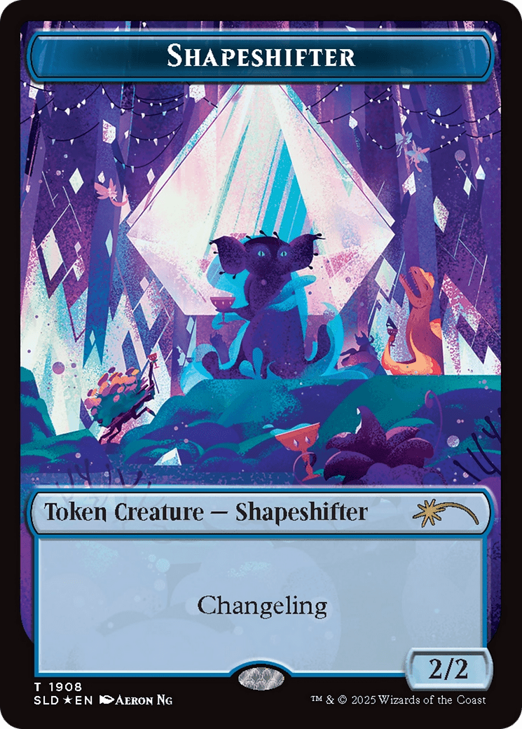 Shapeshifter Token (1908) (Double Rainbow Foil) [Secret Lair Drop Series] MTG Single Magic: The Gathering  | Multizone: Comics And Games