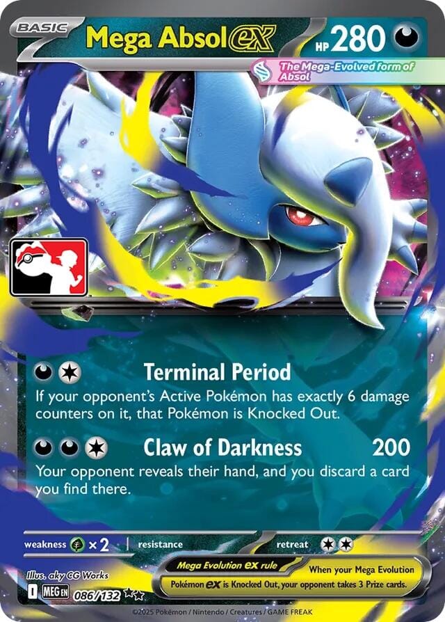 Mega Absol ex (086/132) [Prize Pack Series Seven] Pokemon Single Pokémon  | Multizone: Comics And Games