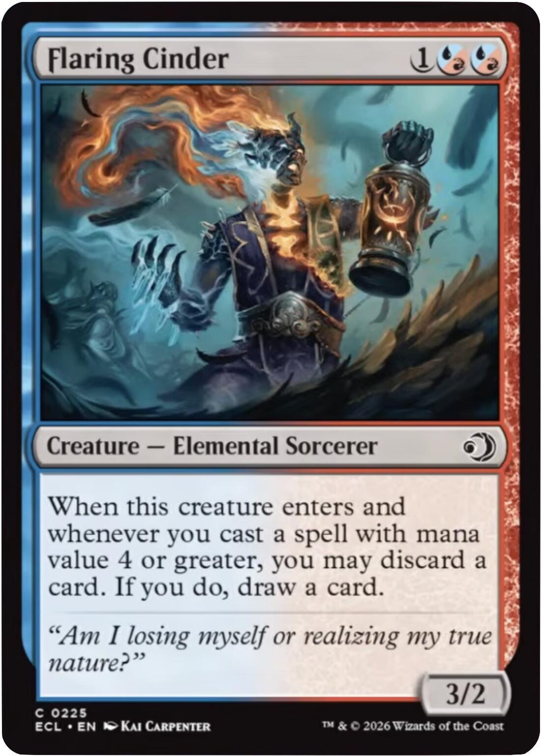 Flaring Cinder [Lorwyn Eclipsed] MTG Single Magic: The Gathering  | Multizone: Comics And Games