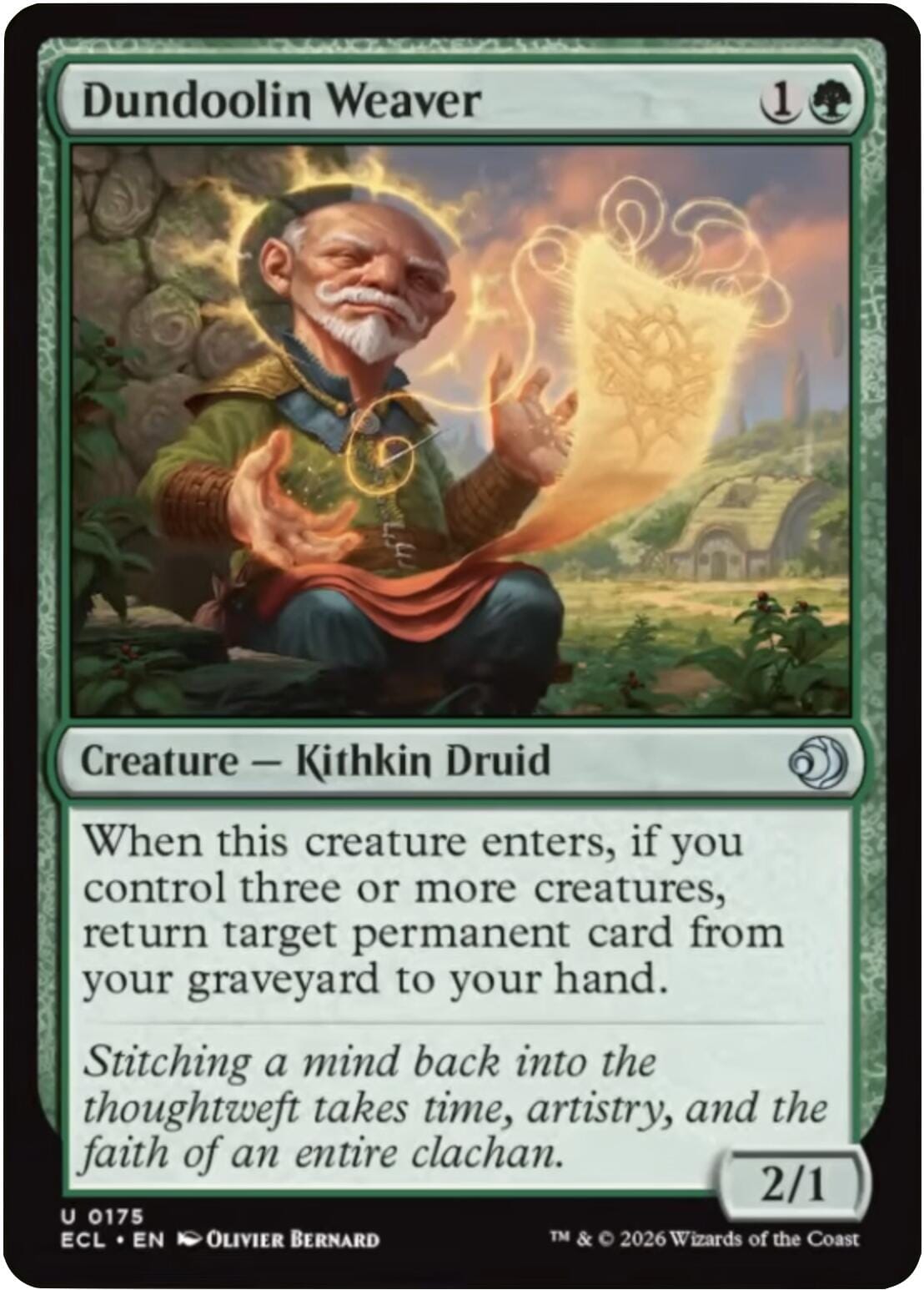 Dundoolin Weaver [Lorwyn Eclipsed] MTG Single Magic: The Gathering  | Multizone: Comics And Games