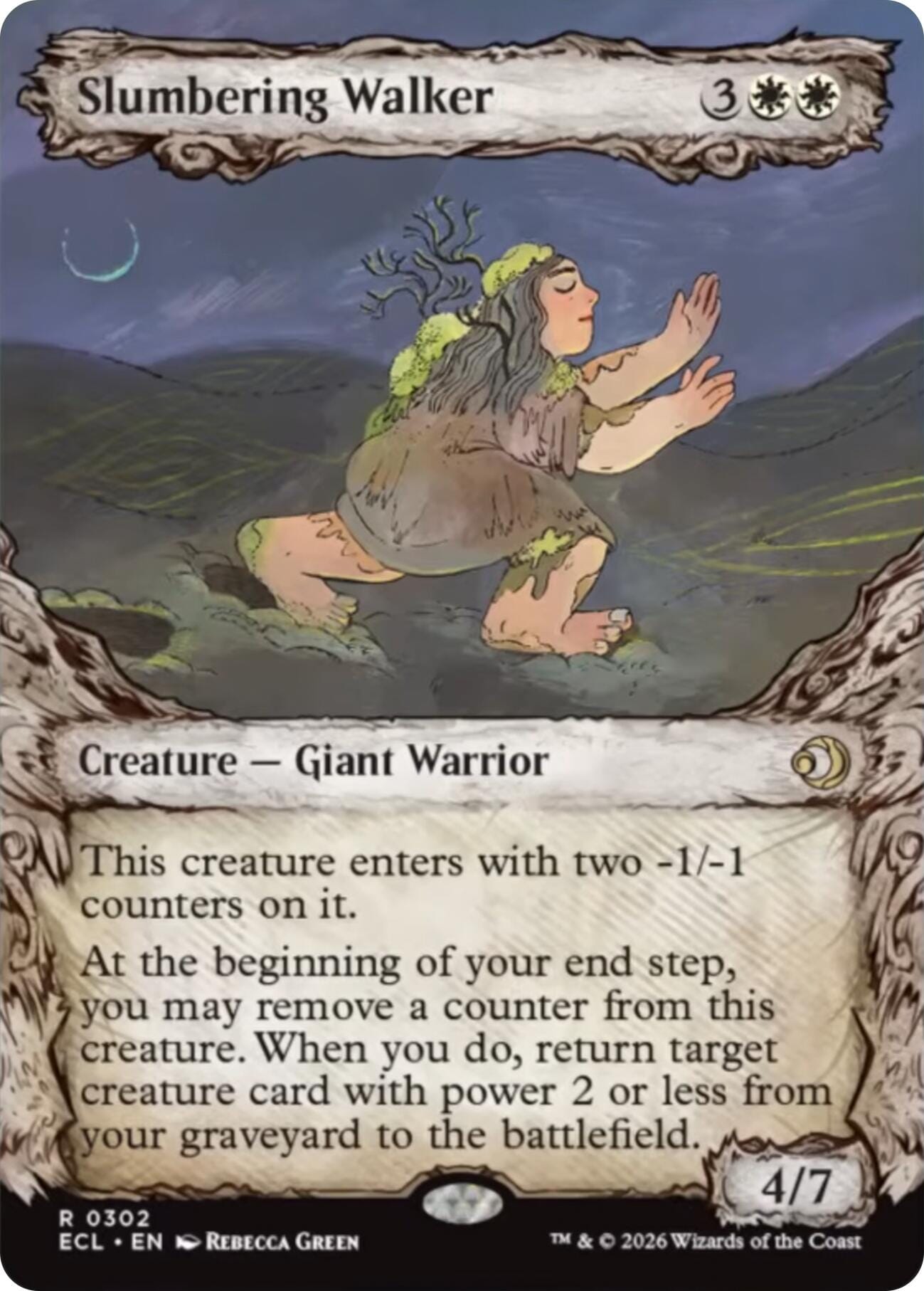 Slumbering Walker (Showcase) [Lorwyn Eclipsed] MTG Single Magic: The Gathering  | Multizone: Comics And Games