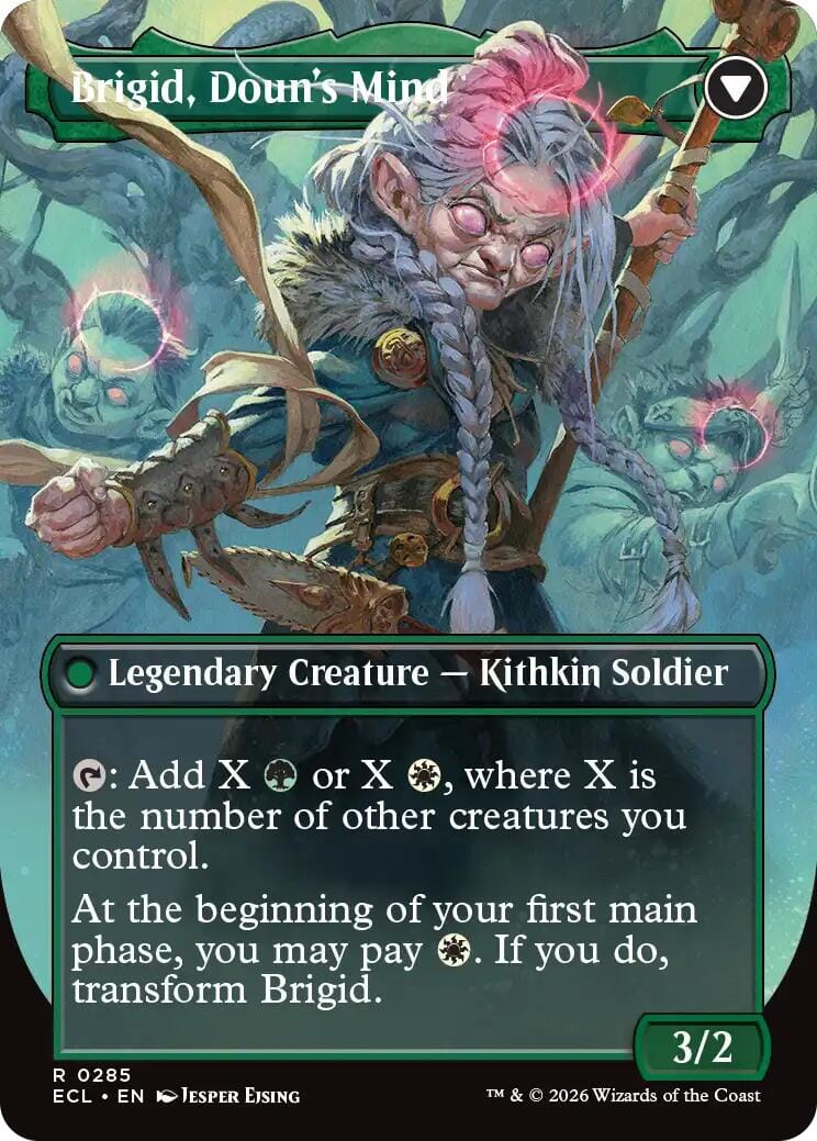 Brigid, Clachan's Heart (Borderless) [Lorwyn Eclipsed] MTG Single Magic: The Gathering  | Multizone: Comics And Games