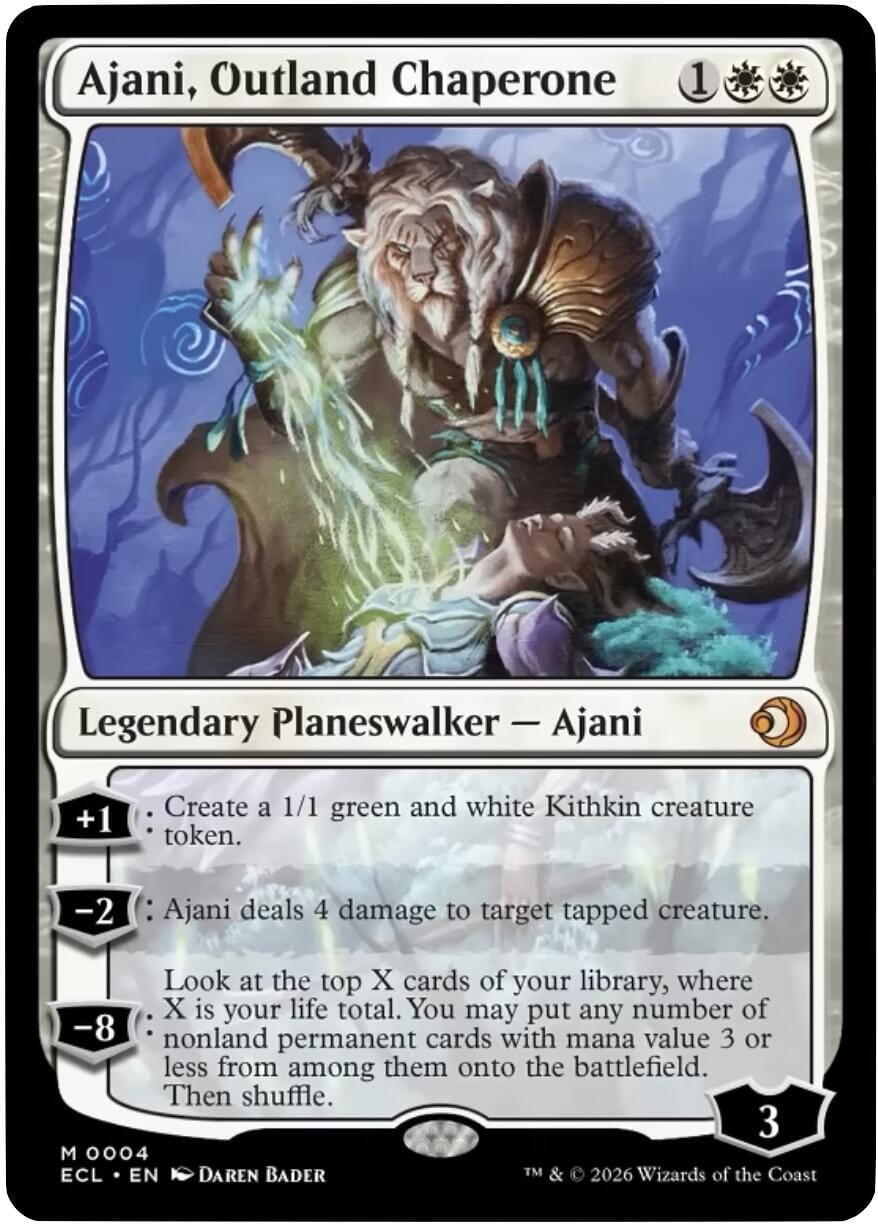 Ajani, Outland Chaperone [Lorwyn Eclipsed] MTG Single Magic: The Gathering  | Multizone: Comics And Games