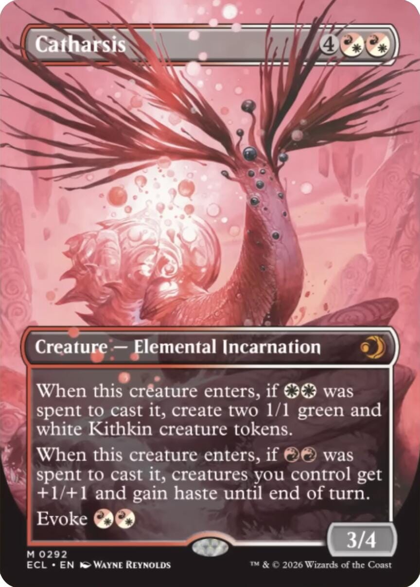 Catharsis (Borderless) [Lorwyn Eclipsed] MTG Single Magic: The Gathering  | Multizone: Comics And Games