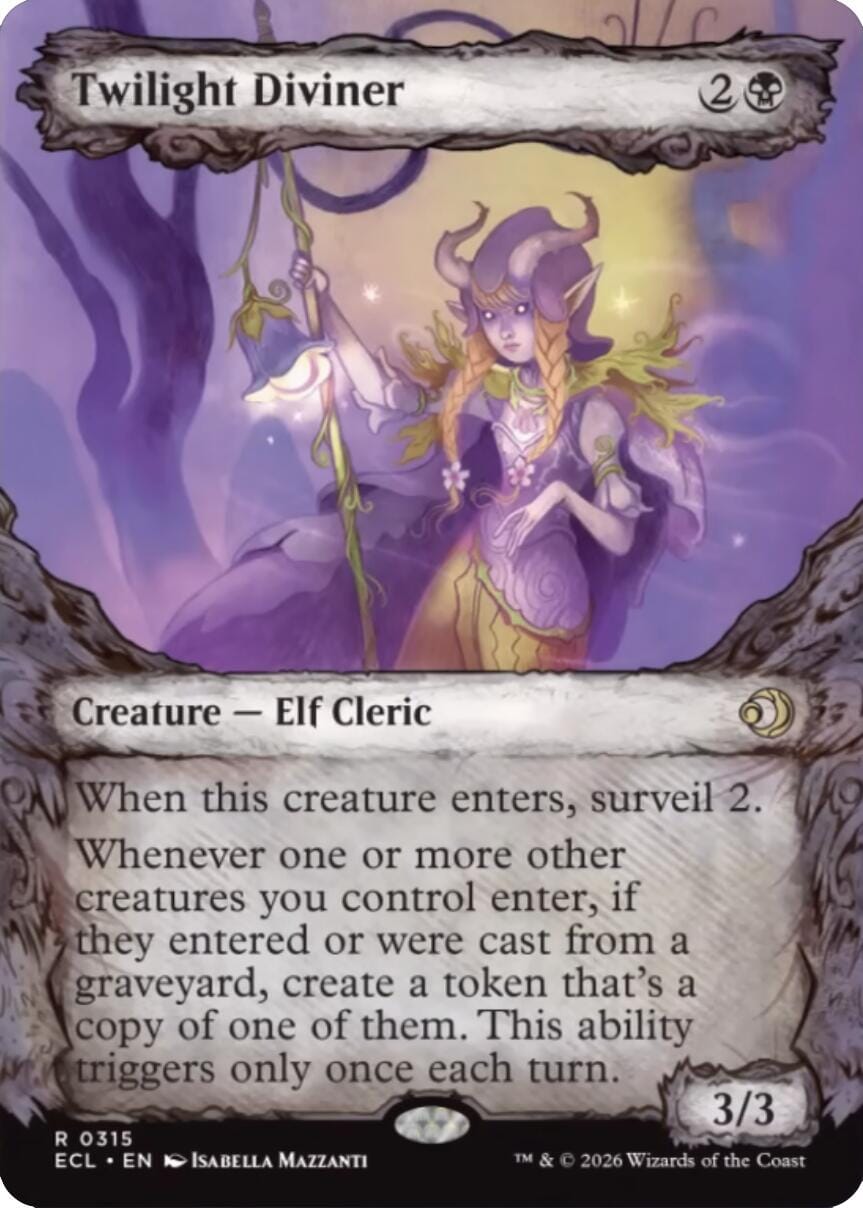 Twilight Diviner (Showcase) [Lorwyn Eclipsed] MTG Single Magic: The Gathering  | Multizone: Comics And Games