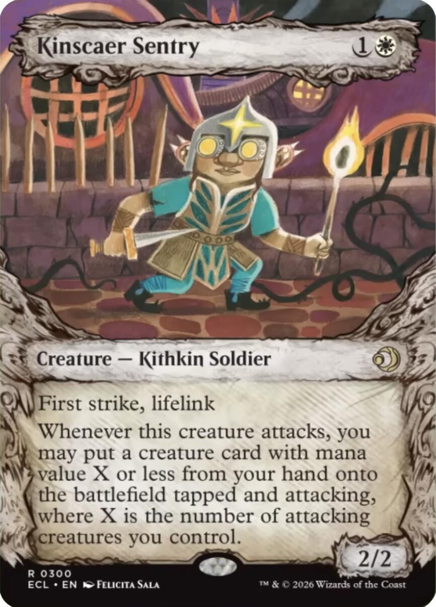 Kinscaer Sentry (Showcase) [Lorwyn Eclipsed] MTG Single Magic: The Gathering  | Multizone: Comics And Games
