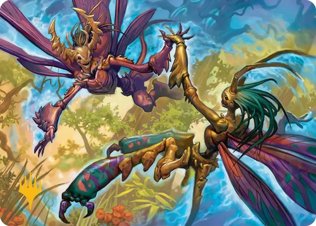 Illusion Spinners Art Card (Gold-Stamped Planeswalker Symbol) [Lorwyn Eclipsed Art Series] MTG Single Magic: The Gathering  | Multizone: Comics And Games