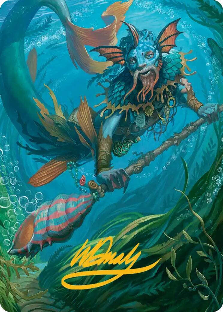 Sygg, Wanderwine Wisdom Art Card (Gold-Stamped Signature) [Lorwyn Eclipsed Art Series] MTG Single Magic: The Gathering  | Multizone: Comics And Games