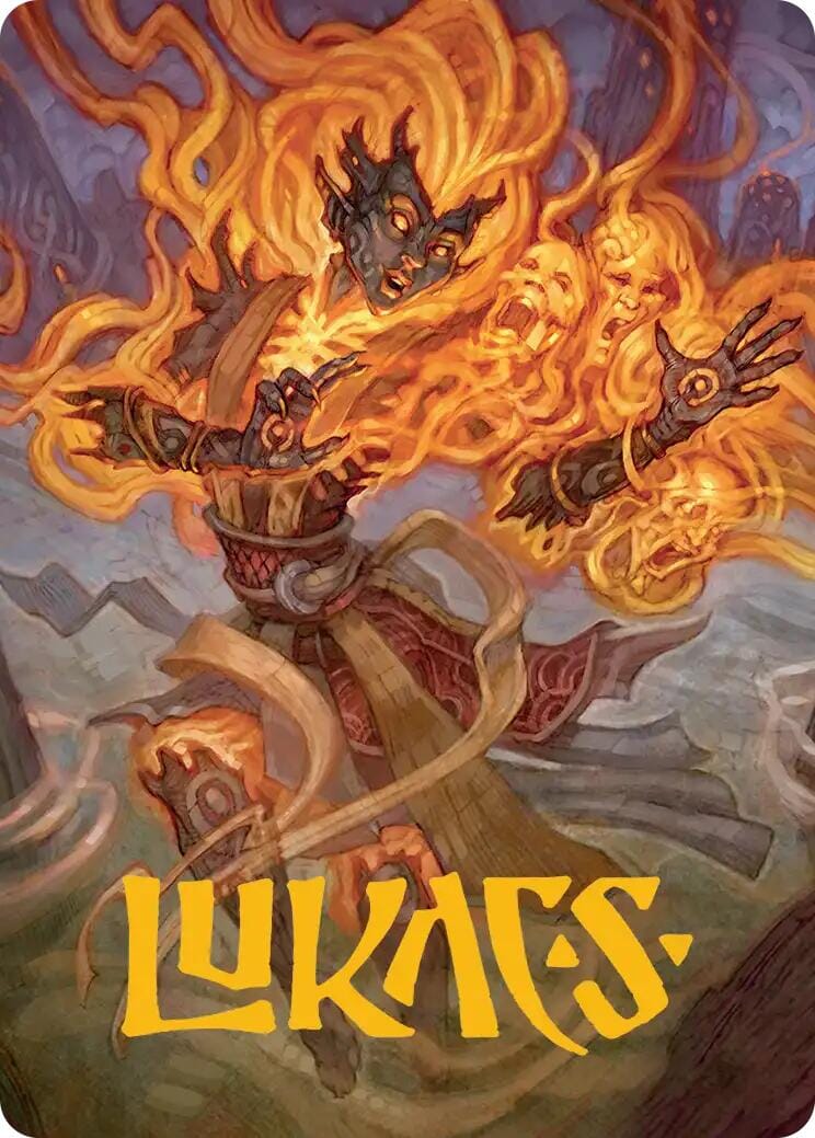 Ashling, Rekindled Art Card (33/54) (Gold-Stamped Signature) [Lorwyn Eclipsed Art Series] MTG Single Magic: The Gathering  | Multizone: Comics And Games