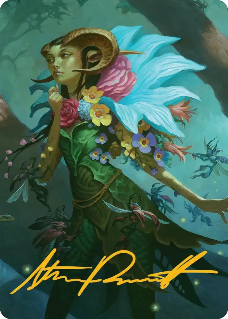 Maralen, Fae Ascendant Art Card (Gold-Stamped Signature) [Lorwyn Eclipsed Art Series] MTG Single Magic: The Gathering  | Multizone: Comics And Games
