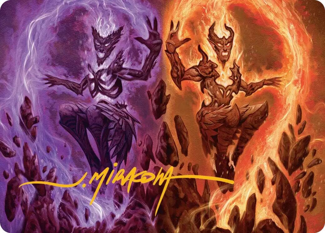 Fire Covenant Art Card (Gold-Stamped Signature) [Lorwyn Eclipsed Art Series] MTG Single Magic: The Gathering  | Multizone: Comics And Games