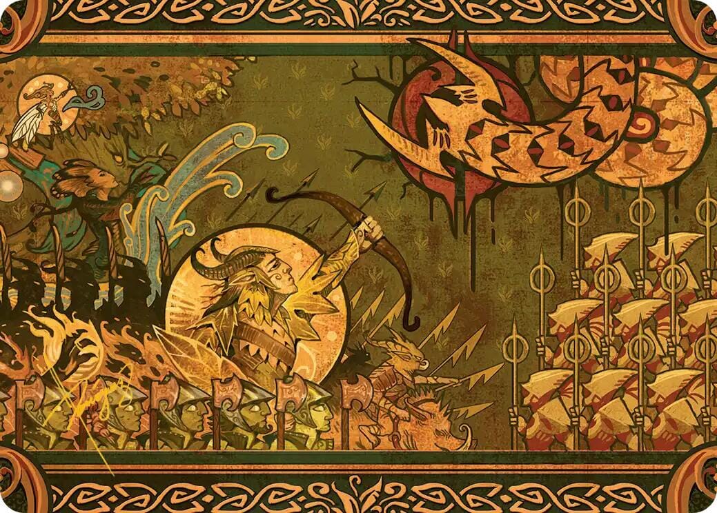 Chronicle of Victory Art Card (Gold-Stamped Signature) [Lorwyn Eclipsed Art Series] MTG Single Magic: The Gathering  | Multizone: Comics And Games