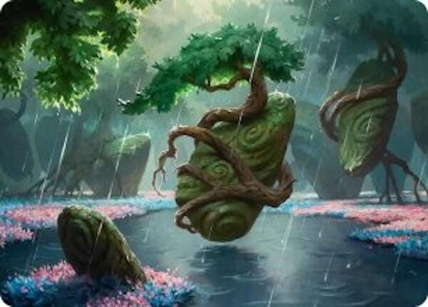 Rain-Slicked Copse Art Card [Lorwyn Eclipsed Art Series] MTG Single Magic: The Gathering  | Multizone: Comics And Games