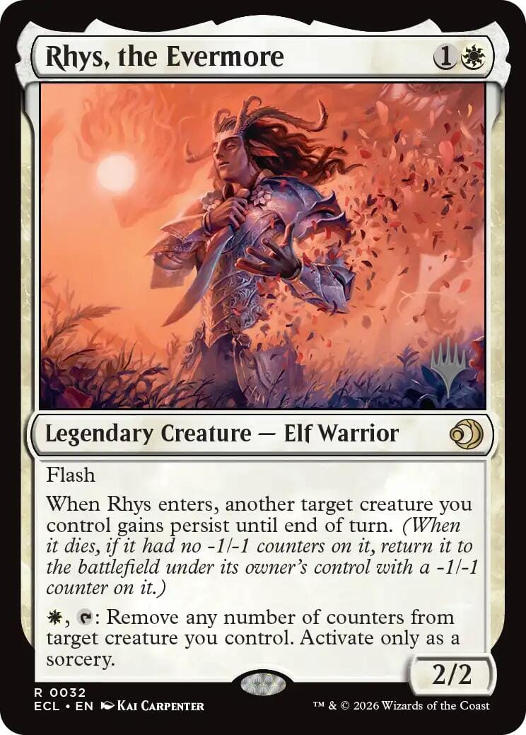 Rhys, the Evermore [Lorwyn Eclipsed Promos] MTG Single Magic: The Gathering  | Multizone: Comics And Games