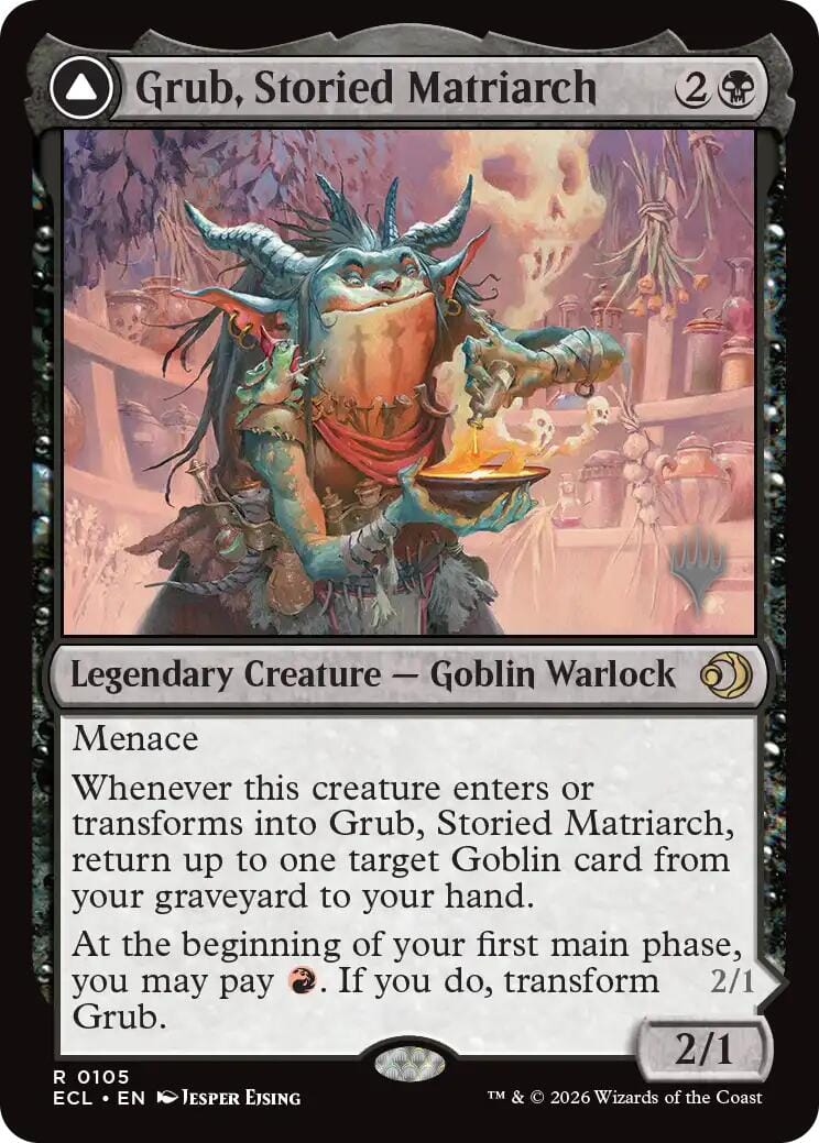 Grub, Storied Matriarch [Lorwyn Eclipsed Promos] MTG Single Magic: The Gathering  | Multizone: Comics And Games