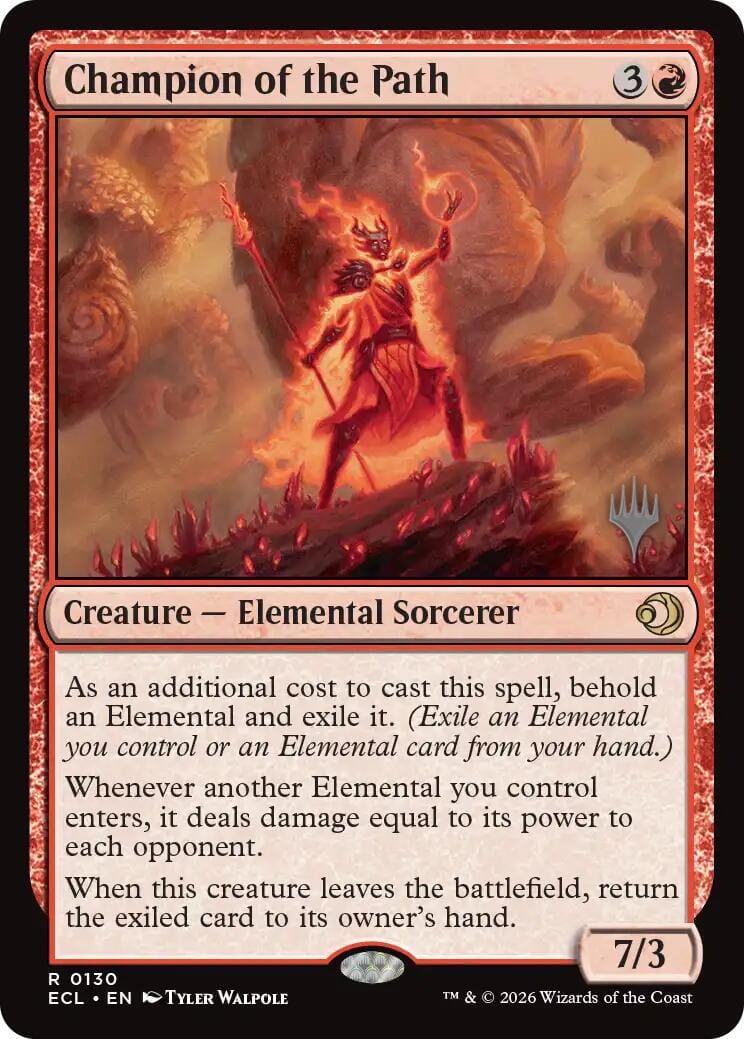 Champion of the Path [Lorwyn Eclipsed Promos] MTG Single Magic: The Gathering  | Multizone: Comics And Games