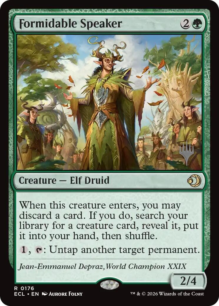 Formidable Speaker [Lorwyn Eclipsed Promos] MTG Single Magic: The Gathering  | Multizone: Comics And Games