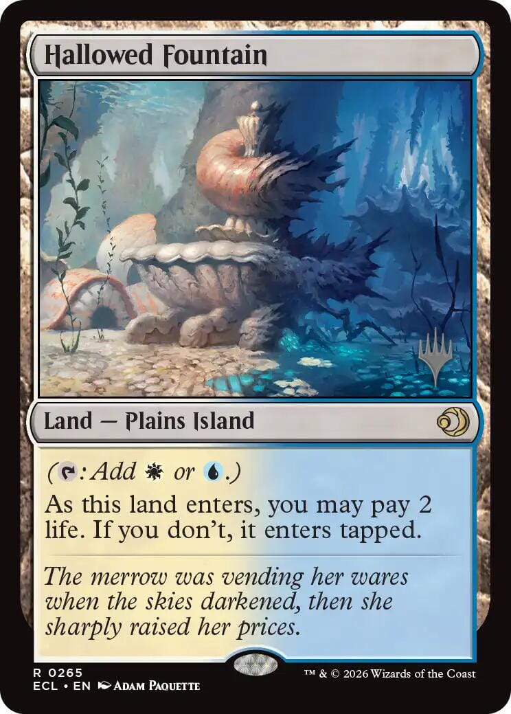 Hallowed Fountain [Lorwyn Eclipsed Promos] MTG Single Magic: The Gathering  | Multizone: Comics And Games