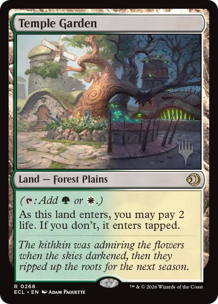 Temple Garden [Lorwyn Eclipsed Promos] MTG Single Magic: The Gathering  | Multizone: Comics And Games