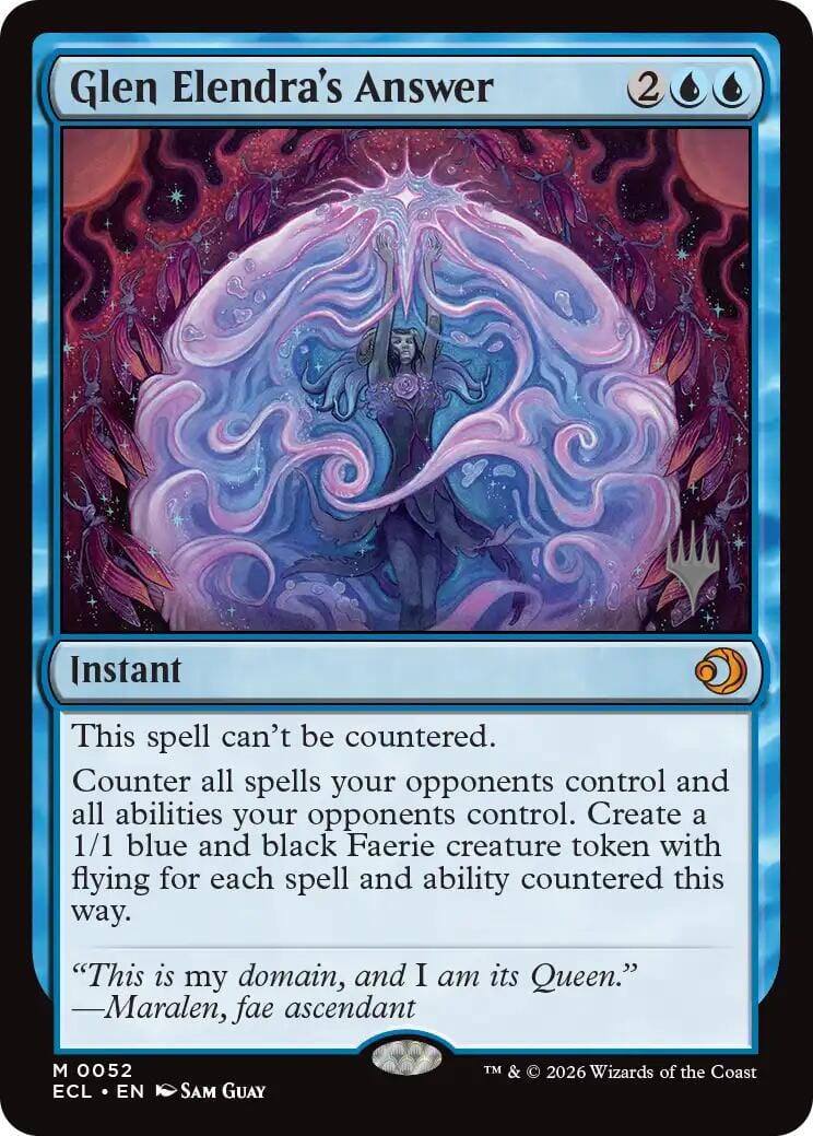 Glen Elendra's Answer [Lorwyn Eclipsed Promos] MTG Single Magic: The Gathering  | Multizone: Comics And Games