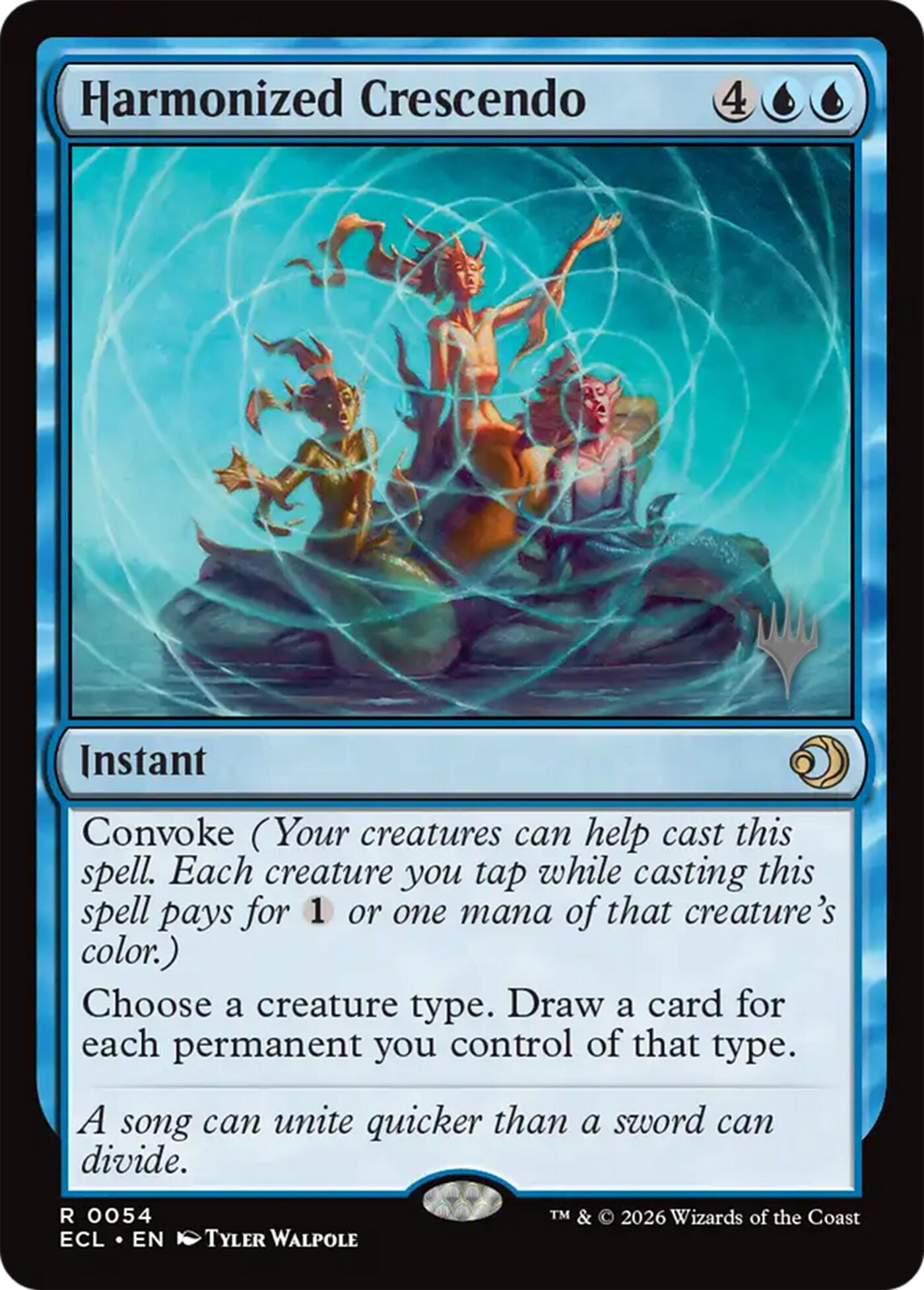 Harmonized Crescendo [Lorwyn Eclipsed Promos] MTG Single Magic: The Gathering  | Multizone: Comics And Games