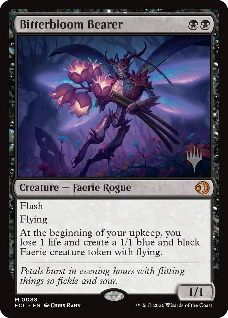 Bitterbloom Bearer [Lorwyn Eclipsed Promos] MTG Single Magic: The Gathering  | Multizone: Comics And Games