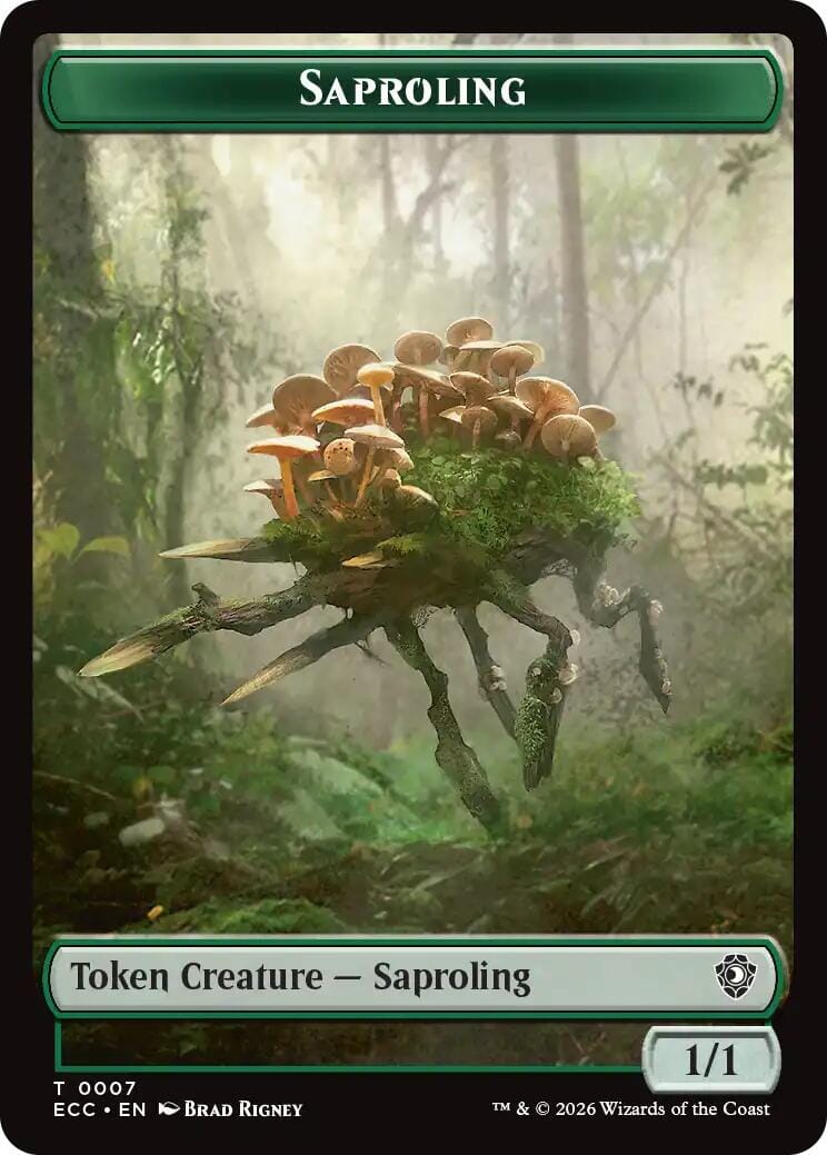 Saproling // Scarecrow Double-Sided Token [Lorwyn Eclipsed Tokens] MTG Single Magic: The Gathering  | Multizone: Comics And Games