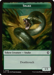 Snake // Scarecrow Double-Sided Token [Lorwyn Eclipsed Tokens] MTG Single Magic: The Gathering  | Multizone: Comics And Games