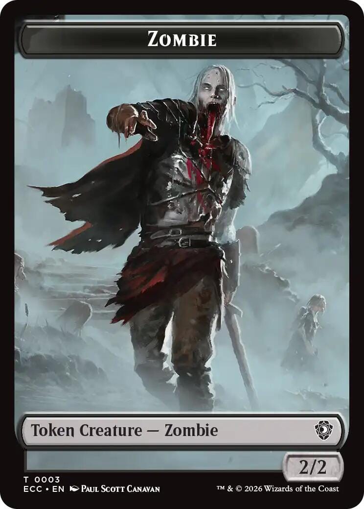 Zombie // Snake Double-Sided Token [Lorwyn Eclipsed Tokens] MTG Single Magic: The Gathering  | Multizone: Comics And Games