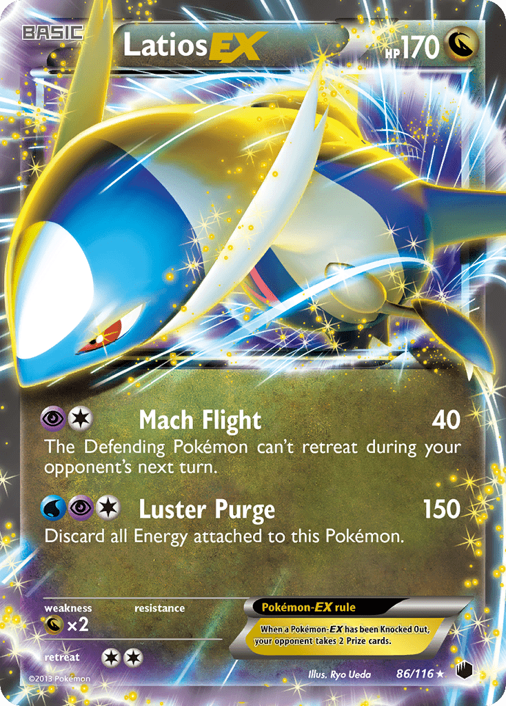 Latios EX (86/116) [Black & White: Plasma Freeze] Pokemon Single Pokémon  | Multizone: Comics And Games